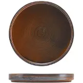 Genware Terra Porcelain Rustic Kupfer Flache Präsentationsplatte 18 Cm