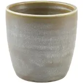 Genware Terra Porcelain Matt Grau Pommes-becher 30 Cl / 10,5 Oz