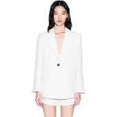 Armani Exchange für Damen. XW002837AF21555U1003 Americana Crepe weiß (XXS), Lässig, Klassisch, Polyester
