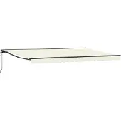vidaXL Markisenrahmen Creme 500 x 300 cm Polyester mit PolyurethanBeschichtung