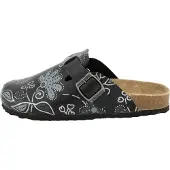 SUPERSOFT Classic Clogs Lederdecksohle, Korkfußbett, Schnutzabweisend