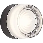 QAZQA Design-Wandleuchte schwarz mit Opalglas IP44 - Michele