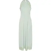 Kaffe Midikleid "Damen Kleid KAsadie", Damen, Gr. 42, N-Gr, blau (dusty aqua cc), Obermaterial: 100% Polyester PES., Kleider Midikleid