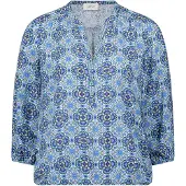 Cartoon Schlupfbluse "Damen mit Muster"