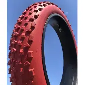 Classic Cycle Roter Fahrradreifen 20 x 4.0 für Fat-E-Bikes, speziell für breite 20 Zoll Felgen