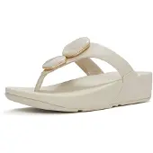 FitFlop Damen Lulu Marbled-Stone Zehentrenner-Sandalen Paris Beige-Schuhgröße 42