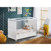 ASM-Moebel Babybett Kinderbett Gitterbett Beistellbett Matratze + Schublade TIMMY 120 x 60