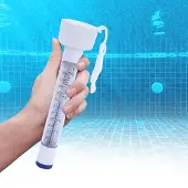 Carparts Premium Wasser Thermometer für Pool Schwimmbecken Weiss Skala 0-50°C 19cm