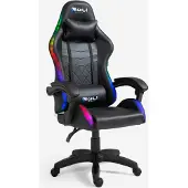 Office24 The Horde Gaming-Stuhl LED RGB ergonomische Büro Lendenkissen Kopfstütze