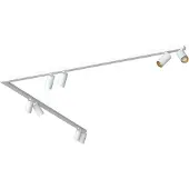 Licht-Erlebnisse Spot Strahler Metall GU10 verstellbar in Weiß Gold Modern