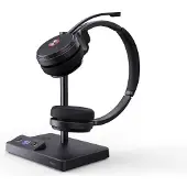Yealink WH62 Dual Teams Headset, Kabellos, 20 - 20000 Hz, Büro/Callcenter, 127 g, Kopfhörer, Schwarz