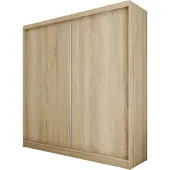 Masseno Schiebetürenschrank SOFIA 200 cm Kleiderschrank Schlafzimmer Schrank 2-türig Sonoma Eiche