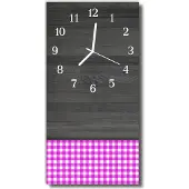 Tulup Glasuhr Wanduhr Küchenuhr Echt-Glas 30x60 Tisch Mehrfarbig