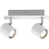 Paulmann Spotlight Plain LED 2x3,4W Weiß/Chrom 230V Metall