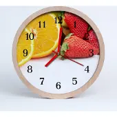 Tulup Holzuhr 20fi cm wanduhr - Obst Küche