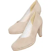 Hirschkogel Pumps für Damen, Hellblau, mit abgerundeter Spitze und schlichtem Design