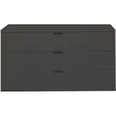 58 aufm Kessel Kommode Erna 119x45x67 Anthrazit matt Lack 14714