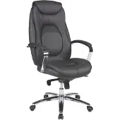 Duo Collection Chefsessel >Mattes< belastbar bis 150kg, Anthrazit / Schwarz - 65x120x65cm (BxHxT)