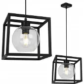 Light11 HOME Hängelampe Käfig elegante Glaskugel