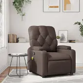 Prolenta Maison Exclusive - Massagesessel Braun Kunstleder