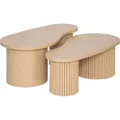 Atmosphera Beistelltische asymmetrische Form SOLEYA, 3er-Set