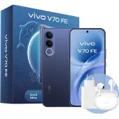 Vivo V70 FE + BUD, 17,4 cm (6.83"), 8 GB, 256 GB, 200 MP, Android 16.0, Blau