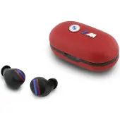 BMW Headphones Bluetooth TWS Metal Logo ENC red