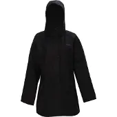 True North Damen PU Mantel Schwarz