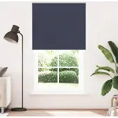 vidaXL Verdunkelungsrollo Marineblau 140x230 cm Stoffbreite 136,6 cm