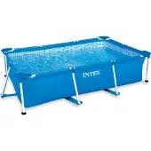 Intex 28271NP Frame Pool 260x160x65 cm Gartenpool rechteckig mit Metallrahmen