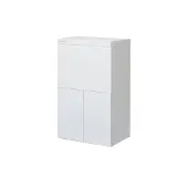 Foppapedretti LoStiro, Bügelbrett in Originalgröße, Aluminium, Baumwolle, Polyester, Trocken- & Dampfbügeleisen, Metallisch, Weiß, Einfarbig, Grau, Weiß
