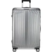 Samsonite Hartschalen-Trolley "LITE-BOX ALU" 91 l 4 Rollen aus Aluminium, mit voll gefüttertem Innenraum, mit Kantenschutz