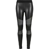 Urban Classics Leggings "Damen Ladies Tech Mesh Faux Leather Leggings"