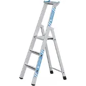 Zarges gebördelte Stehleiter Saferstep S eloxiert 3 Stufen