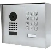 DoorBird D1101KH, Schwarz, Edelstahl, IP65, Edelstahl, 10,100 Mbit/s, 10/100Base-T(X), HTTP, HTTPS, SSL/TLS, Bonjour, DNS, RTSP, RTP, TCP, UDP, RTCP, ICMP, DHCP, ARP, SIP, DTMF (RTP...