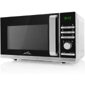 Eta Mikrowelle "Galeto ETA121090000", Mikrowelle, 1200 W, silber, mit 3 Auftaufunktionen und 700 Watt