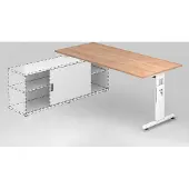 Hammerbacher Anbauschreibtisch OSE19, 180 x 80 cm