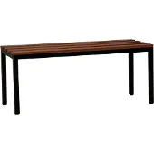 Gürkan Garderobenbank 107209 schwarz, buche Holz 120,0 cm