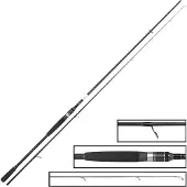 Gamakatsu ITM40 2,40m 15-65g Softbait 80XH - Spinnrute