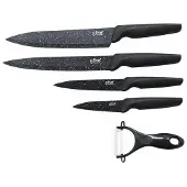 Secret De Gourmet Küchenmesser, Edelstahl, 5 Stück