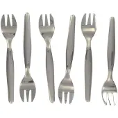 Fackelmann 6er Set Austerngabeln 12,5 cm