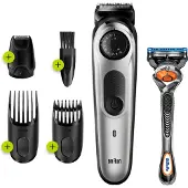 Braun 81705173, Waschbar, Wechselstrom/Batterie, Schwarz, Silber