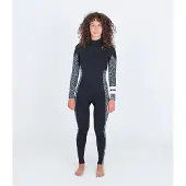 Hurley Plus Printed 4/3 Mm Neoprenanzug Mit Langem Arm Und Reißverschluss Am Brustkorb Für Damen