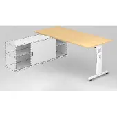 Hammerbacher Anbauschreibtisch OSE19, 180 x 80 cm