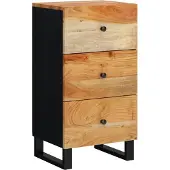 vidaXL Sideboard mit 3 Schubladen 40x33,5x75 cm Massivholz Akazie