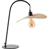 Brilliant Tischleuchte Jefter | dekorative Tischlampe | schwarz/natur | Metall/Bambus | 1x E27 max. 52
