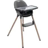 Graco Presti Hochstuhl, ab ca. 6 Monaten bis ca. 6 Jahre (max. 27,3 kg), mitwachsend in 3 Modi, kompakt zusammenklappbar, abnehmbares Tablett (Aufsatz spülmaschinenfest), Schwarz/Grau, Charcoal