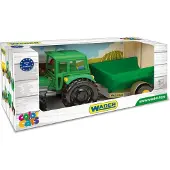 Wader Bauerntraktor mit Anhänger in einer Kiste