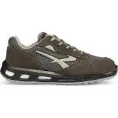 U Power Red Lion Push, Unisex-Sicherheitsschuhe, leichte, flexible, pannensichere Lederturnschuhe, mit Infinergy-Einsatz, mit Aluminium-Zehenkappen - Grey 45