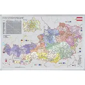 Franken Kartentafel PLZ Österreich pinnbar